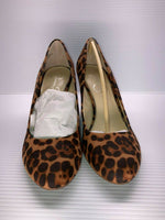 NEW JESSICA SIMPSON WOMEN'S CASH WEGDE PUMP LEOPARD sz 9.5 FREE SHIP Cash