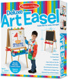 Melissa & Doug Deluxe Standing Art Easel Wood Dry Erase Chalkboard Adjustable