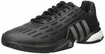 ADIDAS MEN BARRICADE 2016 BOOST TENNIS SHOE sz 10.5 BLACK / IRON METALLIC AF6794