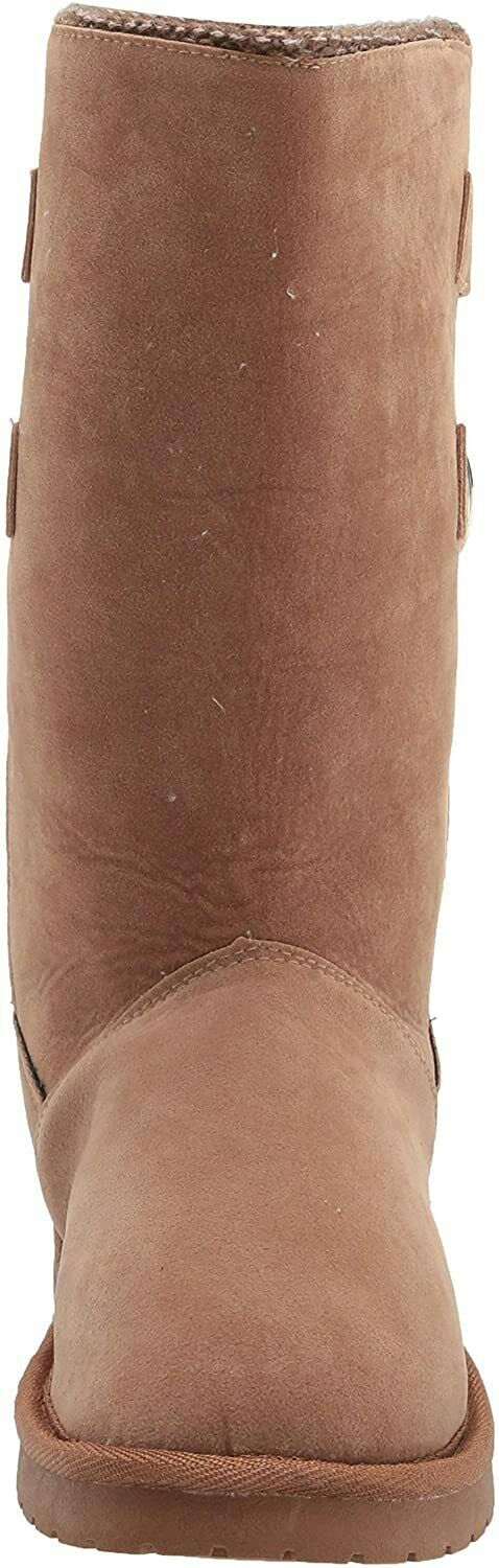 MUK LUKS WOMEN'S JEAN MID CALF KNIT PULL ON BOOT sz 6, 8 MEDIUM BROWN16969