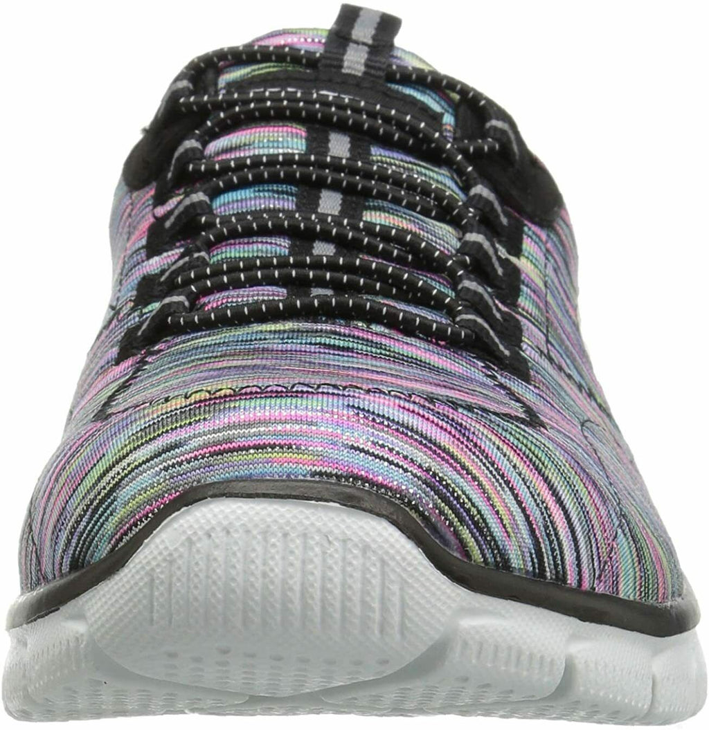 SKECHERS WOMENS EMPIRE GAME ON SNEAKERS BLACK MULTI 7.5 WIDE SHOE 12414