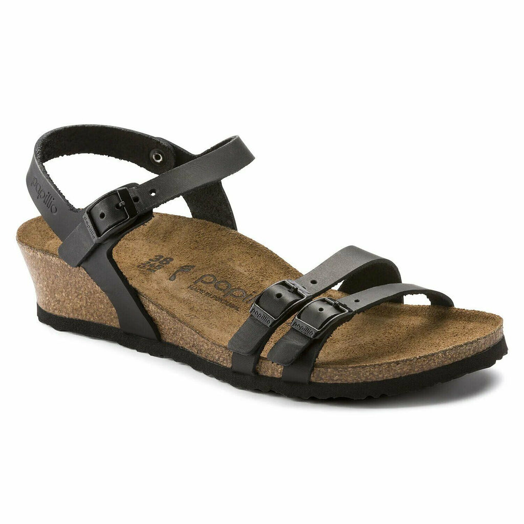 BIRKENSTOCK LANA WOMENS SANDALS PAPILLIO BLACK EU 37-42 NEW 13159 NARROW LEATHER