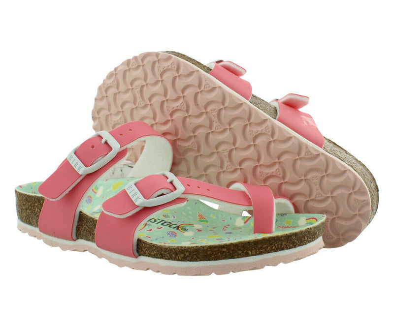 BIRKENSTOCK KIDS MAYARI CANDY PASTEL PINK BIRKO FLOR NARROW WIDTH  27 29 1015623