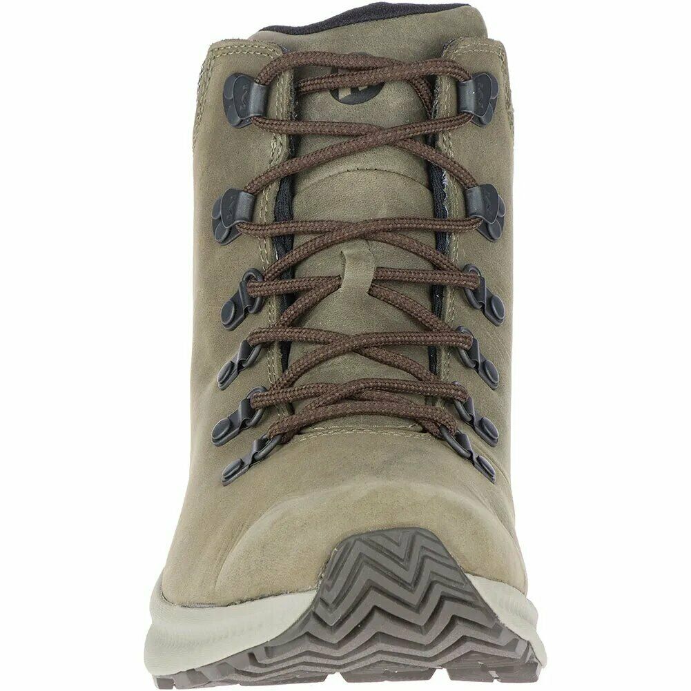 NEW MERRELL MENS ONTARIO MID HIKING BOOT LEATHER OLIVE VIBRAM J53209 FREEE SHIP