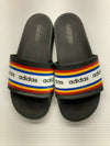 NEW ADIDAS WOMEN'S FARM RIO ADILLETE SLIDES BLACK GOLD sz 7 FREE SHIP EF0854