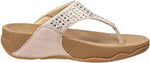 FITFLOP WOMEN'S ROKKIT FLIP FLOP TOE THONGS SUEDE SANDALS sz 6 NUDE 301137040