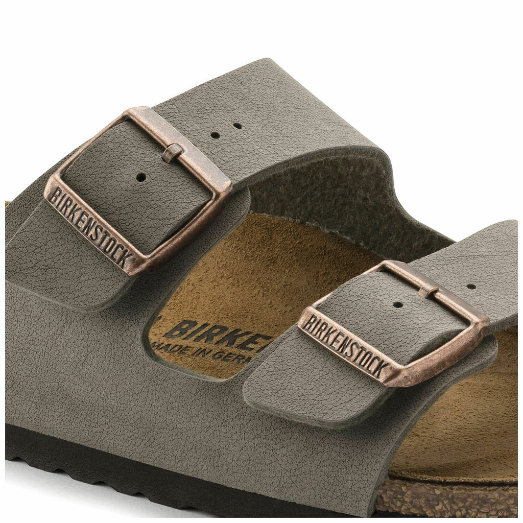 NEW BIRKENSTOCK MENS ARIZONA NARROW WIDTH SANDAL STONE BIRKIBUC 151213