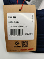 NEW MAMMUT ADJUSTABLE CRAG CAP NIGHT SIZE L-XL FREE SHIPPING