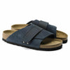 BIRKENSTOCK MENS KYOTO SUEDE LEATHER SLIDE SANDAL NAVY 1016478 EU 46 (US13-13.5)