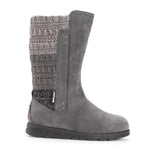 MUK LUKS WOMEN'S STACY MID CALF FLAT WINTER BOOTS sz 11 CHARCOAL OMBRE 16701-024