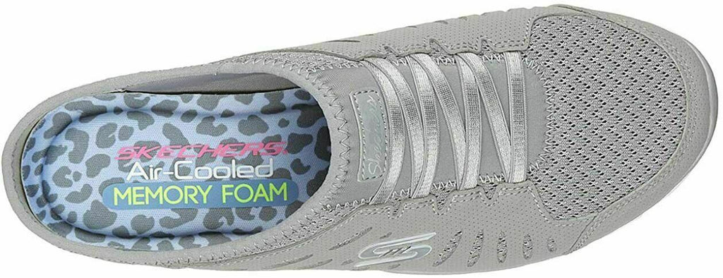 SKECHERS WOMEN'S GRATIS NO LIMITS SLIP ON MULE CASUAL SNEAKERS sz 7 GREY 22752