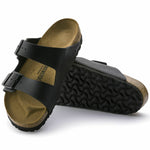 NEW BIRKENSTOCK WOMENS ARIZONA REGULAR WIDTH SANDAL BLACK BIRKO FLOR 51791