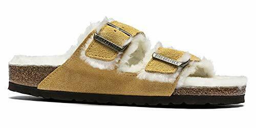 BIRKENSTOCK WOMEN'S ARIZONA SHEARLING SANDAL sz EU 42 US 11-11.5 N OCHRE 1017407