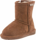 BEARPAW UNISEX YOUTH EMMA TODDLER ZIPPER MID CALF BOOT 10 KIDS HICKORY 608TZ