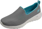 SKECHERS WOMEN'S GO WALK JOY SLIP ON WALKING SHOES sz 11 GRAY / LIGHT BLUE 15600