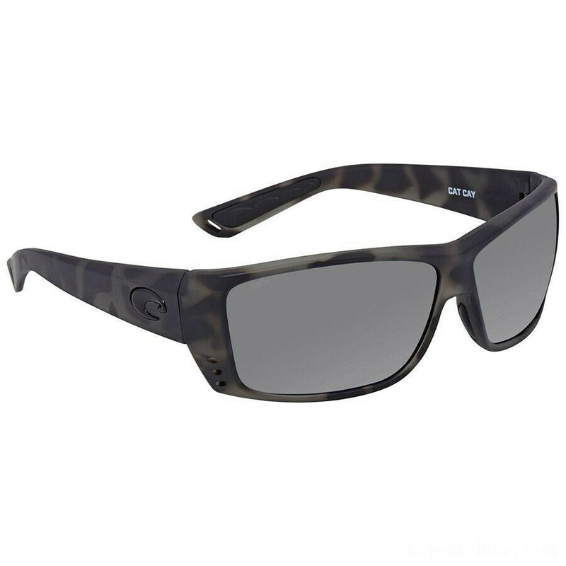 NEW COSTA DEL MAR CAT CAY SUNGLASSES OCEARCH TIGER SHARK GREY POLARIZED 580P