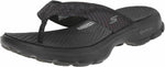 SKECHERS WOMEN'S GO WALK PIZAZZ SPORTY STYLE FLIP FLOP SANDALS sz 7 BLACK 14250