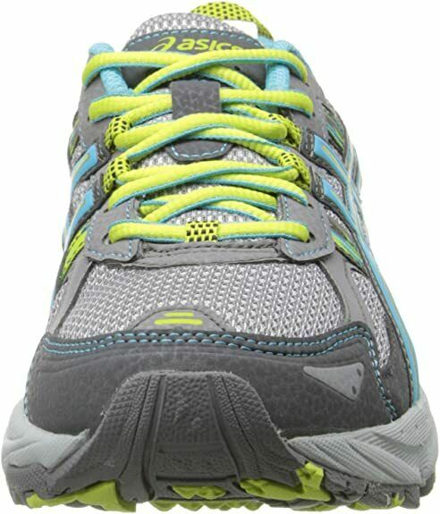 ASICS WOMENS GEL VENTURE 5 RUNNING SHOE SNEAKER sz 8.5 GREY TURQUOISE LIME T5N8N