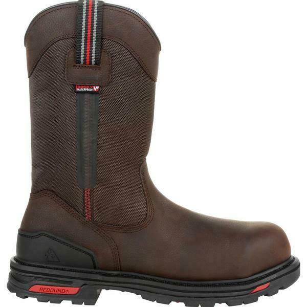 ROCKY RXT COMPOSITE TOE MEN WATERPROOF PULL-ON WORK BOOT BROWN RKK0292 FREE SHIP