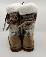 MUK LUKS WOMEN'S MISSY PULL ON FLAT WARM COMFORT FASHION BOOT sz 8 TAN 16976 230