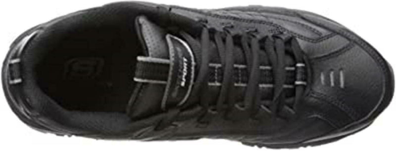 SKECHERS MEN'S SPORT ENERGY AFTER BURN LACE UP TRAINER SNEAKERS 11 BLACK 50081