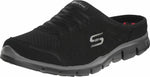 SKECHERS WOMEN'S GRATIS NO LIMITS SLIP ON SPORTY MULE SNEAKER sz 7.5 BLACK 22752