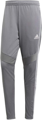 ADIDAS MEN'S TIRO 19 TRAINING SOCCER PANTS ANKLE ZIP sz M GREY WHITE FREE SHIPP