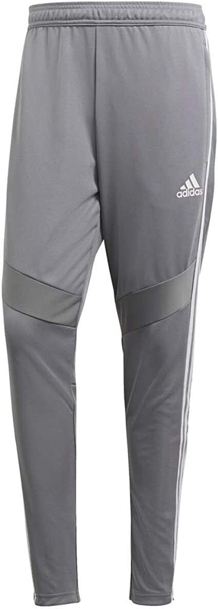 ADIDAS MEN'S TIRO 19 TRAINING SOCCER PANTS ANKLE ZIP sz M GREY WHITE FREE SHIPP