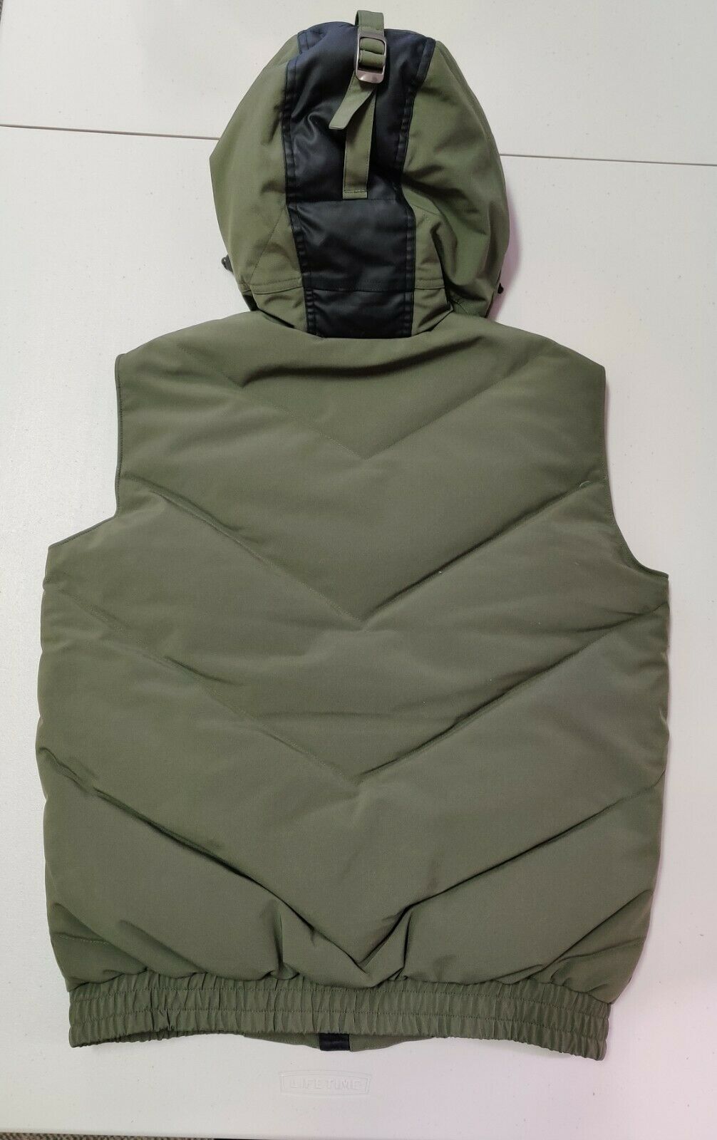 CMFR DAVISVILLE DOWN VEST MENS OLIVE S HOODED MP555 INSULATED WATER PROOF