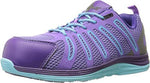 NAUTILUS WOMEN'S SAFETY TOE ATHLETIC WORK SHOE LIGHTWEIGHT sz 9.5 M PURPLE N1792