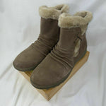 BARETRAPS WOMEN'S ADALYN SUEDE ZIP WARM ANKLE BOOTS sz 9.5 M TAUPE BTF14 10519