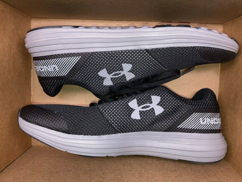 NEW UNDER ARMOUR MEN'S SURGE RUNNING SHOES BLACK sz 10 FREE SHIP 3020336