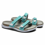 BIRKENSTOCK SAHARA CC SANDAL BIRKO FLOR FUTURA PURPLE AQUA WOMENS SANDAL SPORT