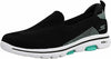 SKECHERS WOMEN'S GO WALK 5 PRIZED WALKING SHOE SNEAKER sz 8.5 BLACK AQUA 15900