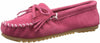 MINNETONKA WOMEN'S KILTY HARDSOLE SOFT SUEDE LEATHER CASUAL MOCCASIN sz 6 PINK