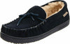 BEARPAW MEN'S MOC II SHEEPSKIN COMFORT MOCCASIN SLIPPERS sz 9.5 M NAVY 1295M