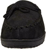 OLD FRIEND MEN'S CALIFORNIA SUEDE MOCCASIN SLIPPERS sz 14 W BLACK / GREY 421220