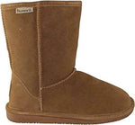 BEARPAW WOMEN'S EMMA SHORT SHEARLING PULL ON SNOW WINTER BOOTS sz 8 HICKORY 608W