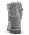 MUK LUKS WOMEN'S ALEXA KNIT FLAT ANKLE CASUAL BOOT sz 10 CINDER 1000084 035