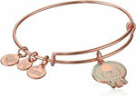 ALEX AND ANI WOMEN'S FALCON EWB BANGLE BRACELET EXPANDABLE SHINY ROSE A18EBFALSR