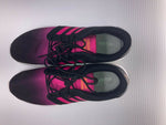 ADIDAS WOMEN'S QT RACER RUNNING SHOES CLOUDFOAM SNEAKERS sz 11 BLACK PINK EF945