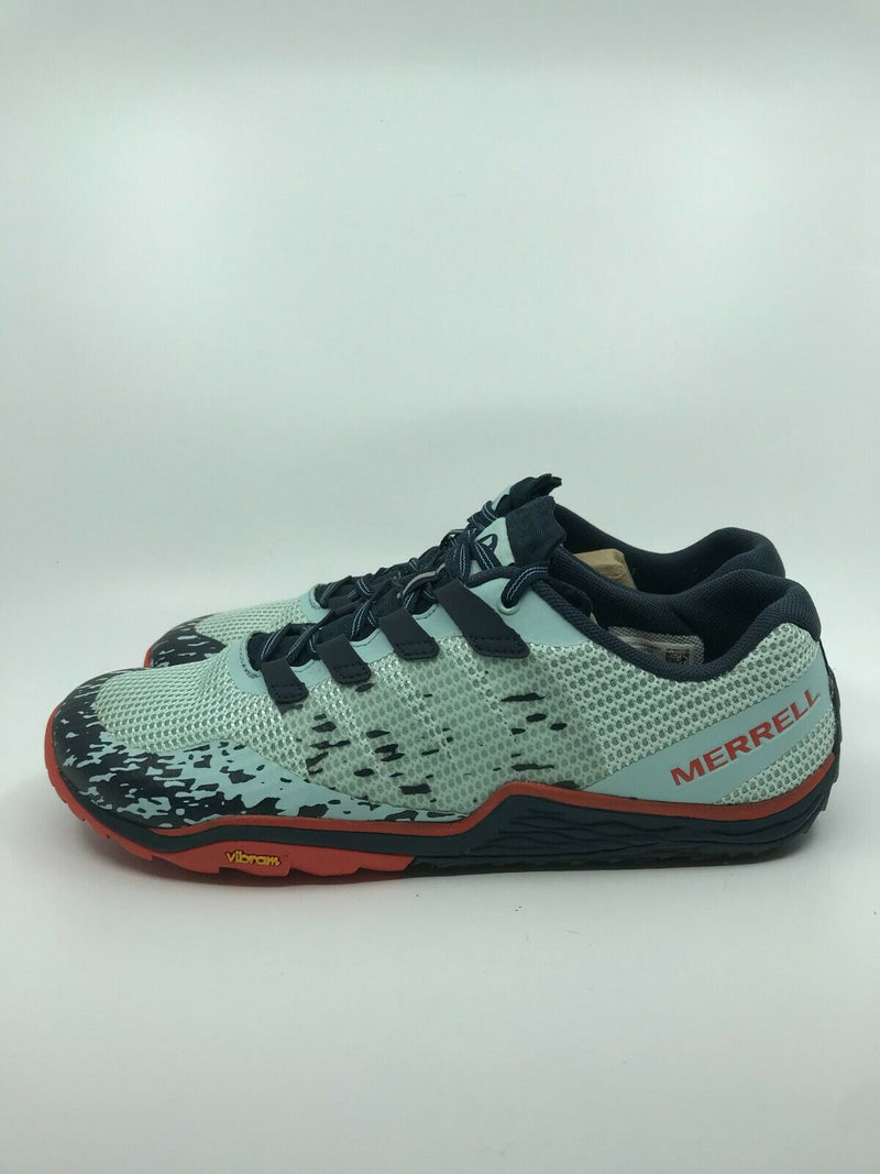 MERRELL WOMENS TRAIL GLOVE 5 TRAIL RUNNING SHOE AQUA BLUE SIZE 10 FREE SHIPPING