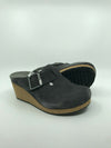 BIRKENSTOCK WOMENS FANNY SUEDE CLOG ANTHRACITE SIZE 36EU(5-5.5US) FREE SHIPPING