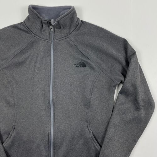 THE NORTH FACE WOMEN'S AGAVE FLEECE FULL ZIP LONG SLEEVE JACKET sz M GREY A2RDGY