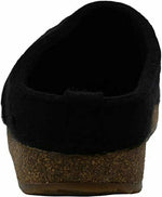 HAFLINGER WOMEN'S GZ LACEY WOOL CLOGS FLAT SLIPPER sz EU 40 / US 9 BLACK 731054