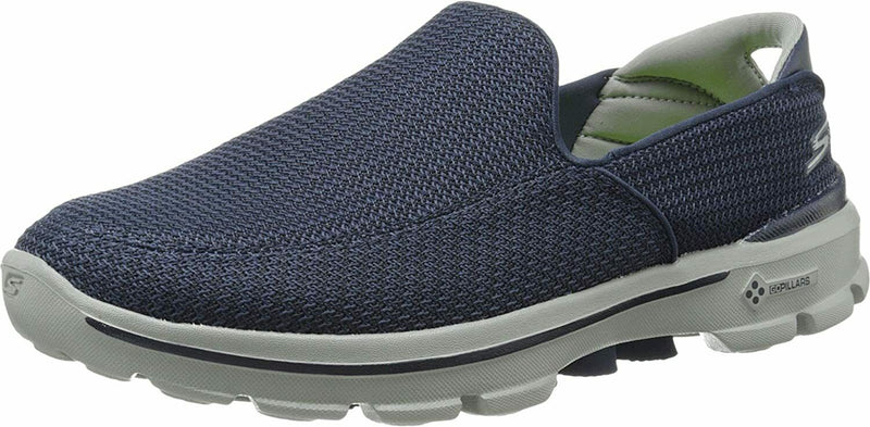 SKECHERS MENS GO WALK 3 WALKING SLIP-ON CASUAL SNEAKERS  sz 11 NAVY GRAY 53980