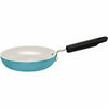 SILVERSTONE CERAMIC NONSTICK ALUMINUM COOKWARE SKILLET & TURNER SET BLUE 5221642