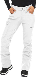 ARCTIX WOMEN'S SARAH SOFTSHELL PANTS sz M (8-10) LONG INSEAM 33" WHITE 726458