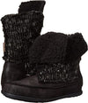 MUK LUKS WOMEN'S LILLY LACE UP FLAT BOOT WATER RESISTANT sz 6, 7, BLACK 17305-01