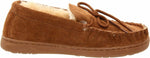 BEARPAW WOMEN MOC II SHEEPSKIN CUSHIONING MOCCASIN SLIPPERS sz 9.5 HICKORY 1295W